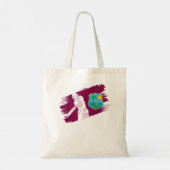 West Indies Flag West Indies Cricket Fan Player Co Tote Bag (Achterkant)