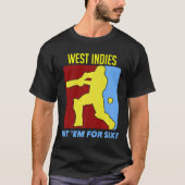 West Indies Hit Em voor Six Cricket Jersey Premium T-shirt (Voorkant)