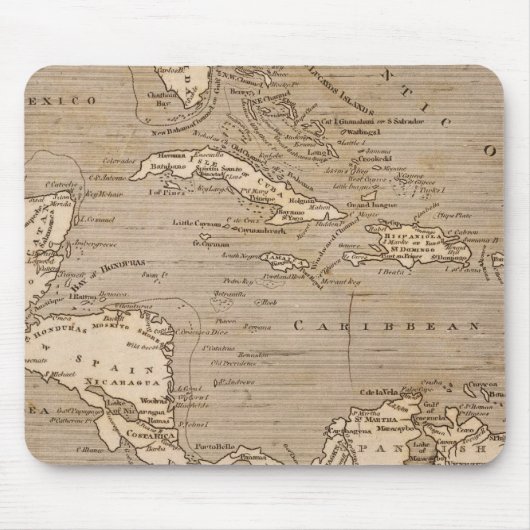 West Indies Map door Arrowsmith Muismat (Voorkant)