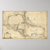 West Indies Map van T. Bowen & J. Speer (1774) Poster (Voorkant)
