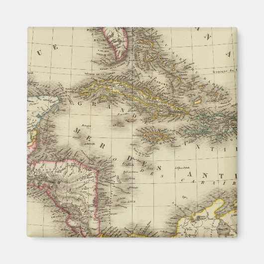 West Indies Midden-Amerika Magneet (Voorkant)
