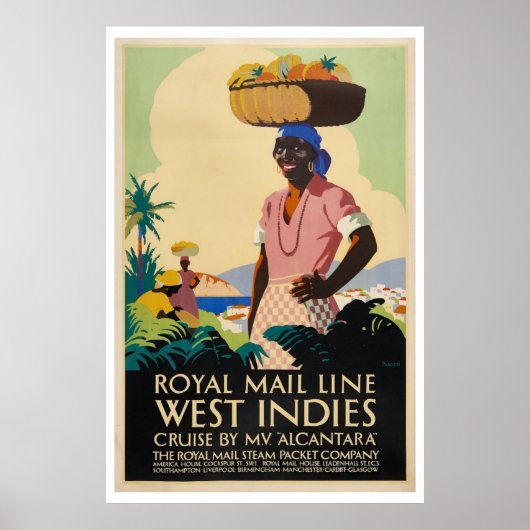  West Indies Travel Poster (Voorkant)