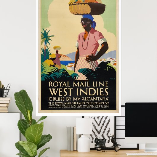 West Indies Travel Poster (Thuiskantoor)