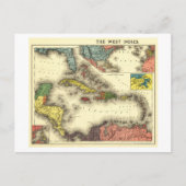 West IndiesPanoramic MapWest Indies Briefkaart (Voorkant)