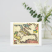 West IndiesPanoramic MapWest Indies Briefkaart (Staand voorkant)