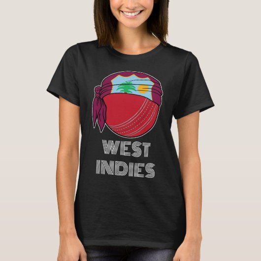 West Indisch cricketfans shirt fans cadeau West In (Voorkant)