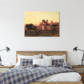  West, Indische Buffalo Hunt door Charles Wimar Canvas Afdruk (Insitu (Slaapkamer))