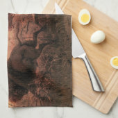 West, Indische Buffalo Hunt door Charles Wimar Theedoek (Quarter Fold)