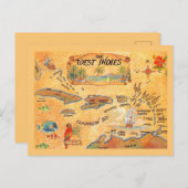 West-Indische Caribische eilanden Kaart Koelbox (Voorkant / Achterkant)