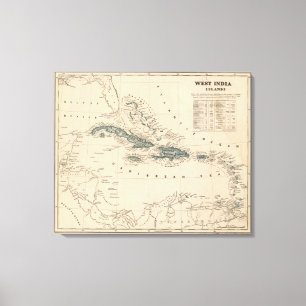 West-Indische eilanden Canvas Afdruk
