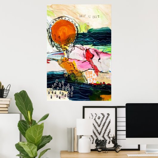 West is het beste poster (Thuiskantoor)