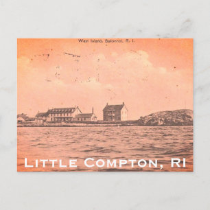 West Island, Sakonnet - Kleine Compton, RI Briefkaart