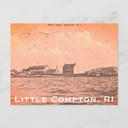 West Island, Sakonnet - Kleine Compton, RI Briefkaart (Voorkant)