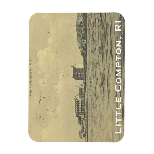  West Island, Sakonnet - Kleine Compton, RI Magneet (Verticaal)