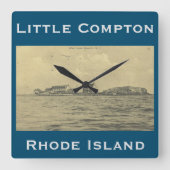  West Island, Sakonnet - Kleine Compton, RI Vierkante Klok (Voorkant)