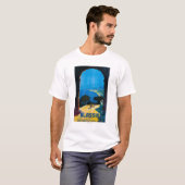 West-Italiaanse Riviera Travel Poster T-shirt (Voorkant volledig)