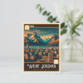 West Jordan, Utah | Antiek Briefkaart (Staand voorkant)