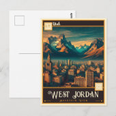 West Jordan, Utah | Antiek Briefkaart (Voorkant / Achterkant)