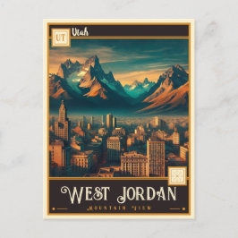West Jordan, Utah | Antiek Briefkaart