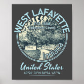 WEST LAFAYETTE CITY - INDIANA  POSTER (Voorkant)