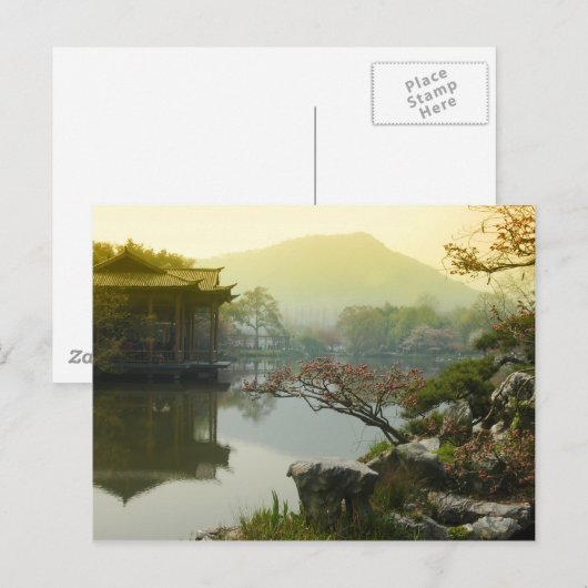 West Lake, China Briefkaart (Voorkant / Achterkant)