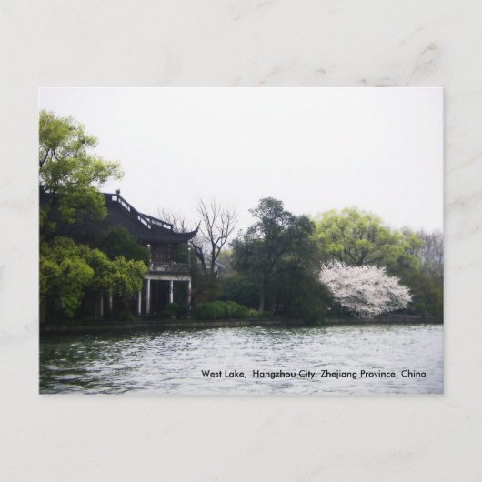 West Lake, Hangzhou, Zhejiang, China Briefkaart (Voorkant)
