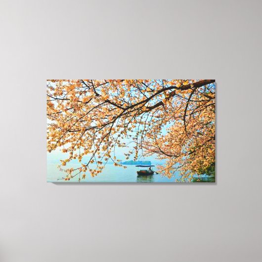 West Lake in Hangzhou, China Stretched Canvas Pri (Voorkant)