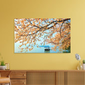 West Lake in Hangzhou, China Stretched Canvas Pri Afdruk (Insitu (Woonkamer))