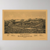 West-Libanon, NH Panoramic Map - 1889 Poster (Voorkant)