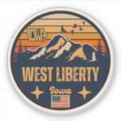 West Liberty, Iowa Sticker (Voorkant)