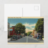  West Lincoln Way, Lissabon, Ohio Briefkaart (Voorkant / Achterkant)