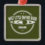 West Little Owyhee River Idaho Kayaking Metalen Ornament<br><div class="desc">De rivier de West Little Owyhee in Oregon is een tributary van de Owyhee in de buurt van de grens tussen Nevada en Oregon in de buurt van de gemeente McDermitt in Nevada. De rivier stroomt ongeveer 75 km (91, 7 km) naar het oosten door de Deer Flat en naar...</div>