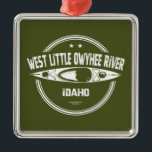 West Little Owyhee River Idaho Kayaking Metalen Ornament<br><div class="desc">De rivier de West Little Owyhee in Oregon is een tributary van de Owyhee in de buurt van de grens tussen Nevada en Oregon in de buurt van de gemeente McDermitt in Nevada. De rivier stroomt ongeveer 75 km (91, 7 km) naar het oosten door de Deer Flat en naar...</div>