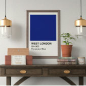 West London Pensioner Blauw - Witte grens Perfect Poster