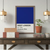 West London Pensioner Blue - Volledige breedte Perfect Poster