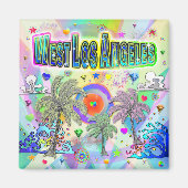 West Los Angeles Deep Dream Magnet (Voorkant)