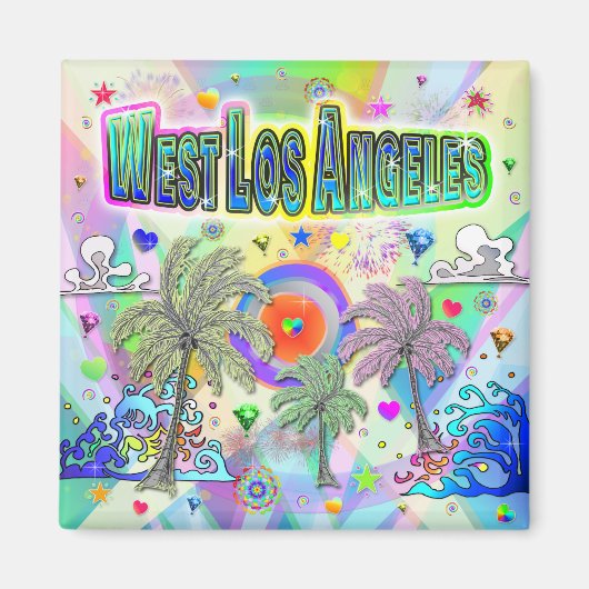 West Los Angeles Deep Dream Magnet (Voorkant)