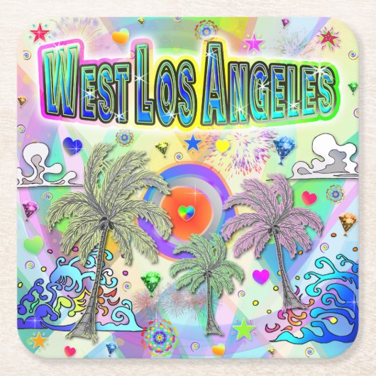 West Los Angeles Deep Dream Onderzetter (Voorkant)