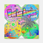 West Los Angeles Quadro Seasons Magnet (Voorkant)