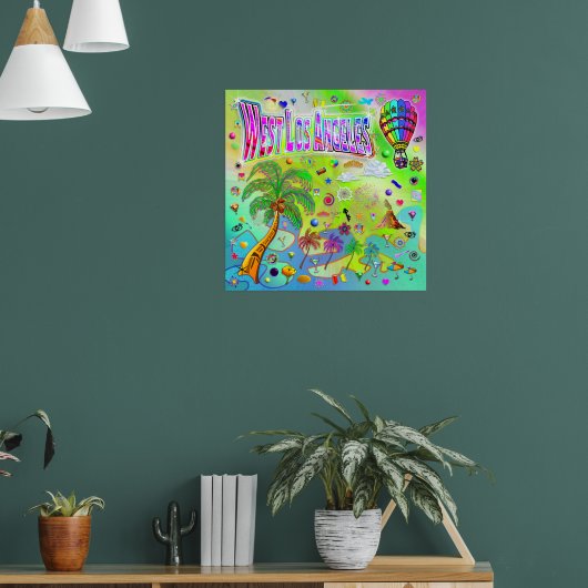 West Los Angeles Tijdloos Melody Poster (Woonkamer 1)