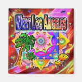 West Los Angeles Tropical Friends Magnet (Voorkant)