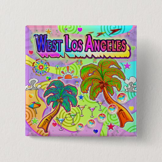West Los Angeles Vacation Target Button (Voorkant)
