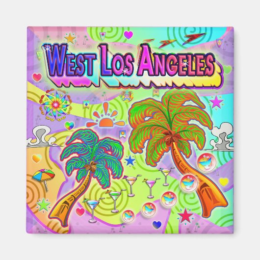 West Los Angeles Vacation Target Magnet (Voorkant)