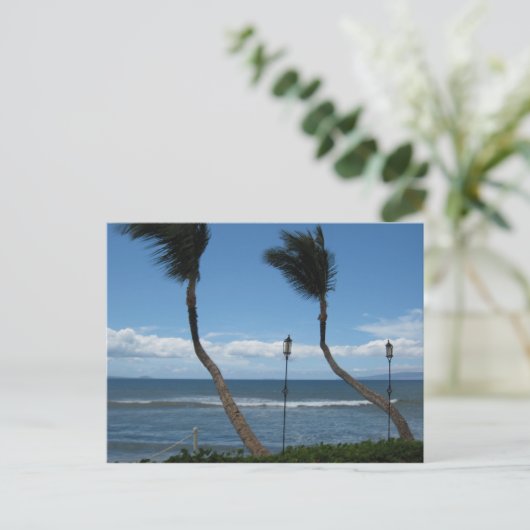 West-Maui Palms Briefkaart (Staand voorkant)