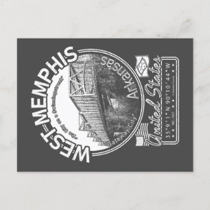 WEST MEMPHIS ARKANSAS - MEMPHIS BRIDGE BRIEFKAART