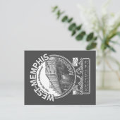 WEST MEMPHIS ARKANSAS - MEMPHIS BRIDGE BRIEFKAART (Staand voorkant)