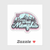 West Memphis, Arkansas Sticker (Vel)