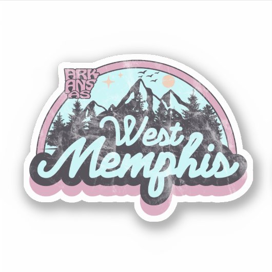 West Memphis, Arkansas Sticker (Voorkant)