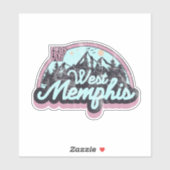 West Memphis, Arkansas Sticker (Vel)
