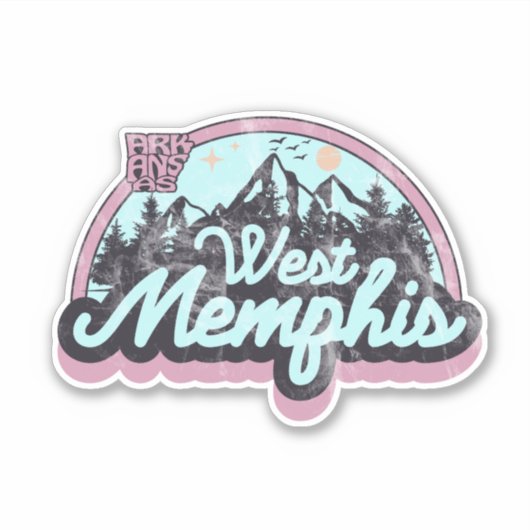 West Memphis, Arkansas Sticker (Voorkant)